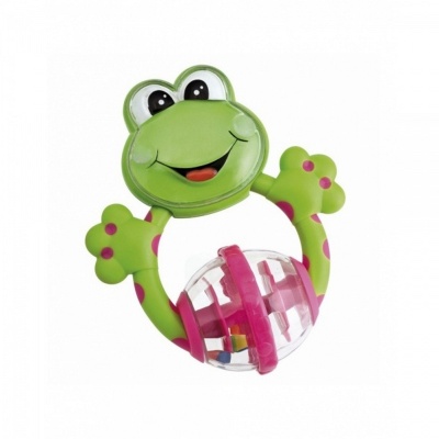 Погремушка с прорезывателем Лягушка Chicco 71697_1